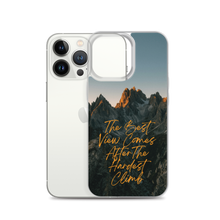 The Best View Comes iPhone Case