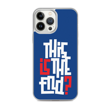 IS/THIS IS THE END? Navy Blue Reverse iPhone Phone Case