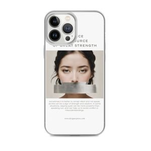 Silence Lao Tzu iPhone Case