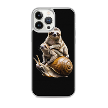 Sloth Riding A Snail iPhone Case