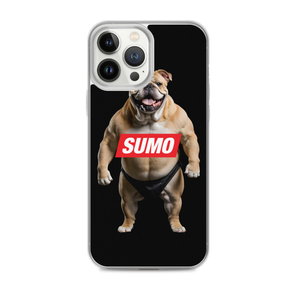 Sumo Bulldog Black iPhone Case