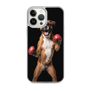 Boxer Boxing Black iPhone Case