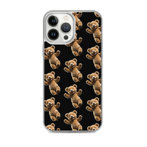 Happy Teddy Bear Pattern iPhone Case