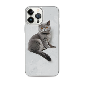 Relaxing British Shorthair Cat iPhone Case