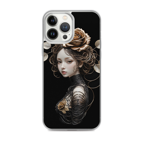 Lady Rose Copper Wire Art iPhone Case