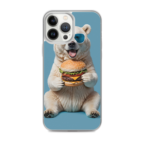 Polar Bear and Burger iPhone Case