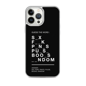 Guess The Word (Funny) iPhone Case