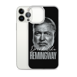 Drink Like Hemingway Portrait Clear Case for iPhone®