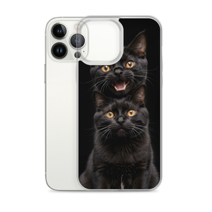 Two Black Cats Follows iPhone Case