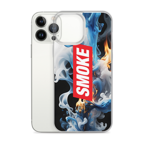 Blue Smoke Fire iPhone Case