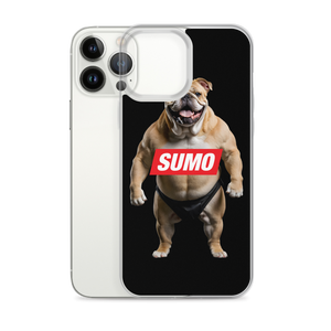 Sumo Bulldog Black iPhone Case