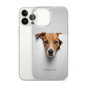 Funny Sad Dog Peep iPhone Case