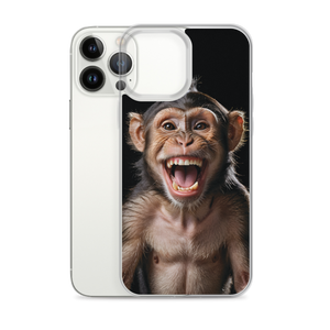 Happy Monkey Black iPhone Case