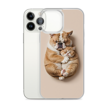 Cute Baby Cat and Dog Sleep iPhone Case