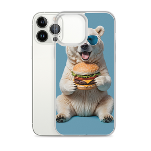 Polar Bear and Burger iPhone Case