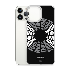 F**ck What They Think Grayscale iPhone Case