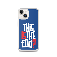 IS/THIS IS THE END? Navy Blue Reverse iPhone Phone Case