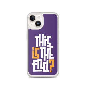 IS/THIS IS THE END? Purple Yellow Reverse iPhone Phone Case