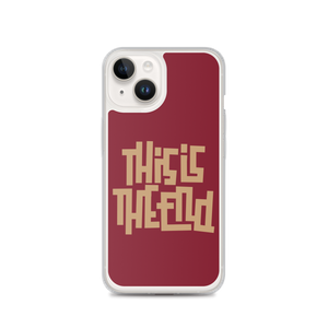 THIS IS THE END? Burgundy iPhone Phone Case