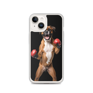 Boxer Boxing Black iPhone Case