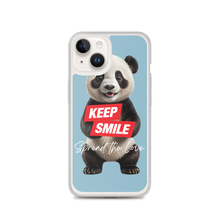 Keep Smile Blue Panda iPhone Case