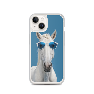 Cool Blue Horse iPhone Case