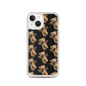 Happy Teddy Bear Pattern iPhone Case