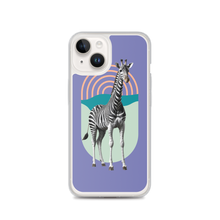 Giraffe Zebra Purple iPhone Case