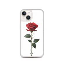 Red Rose on White iPhone Case