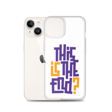 IS/THIS IS THE END? Purple Yellow iPhone Phone Case