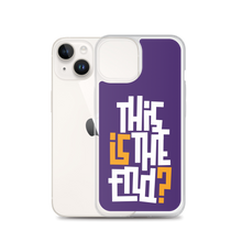 IS/THIS IS THE END? Purple Yellow Reverse iPhone Phone Case