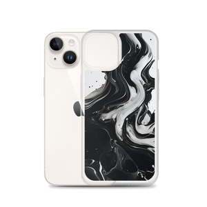 Black and White Fluid iPhone® Phone Case