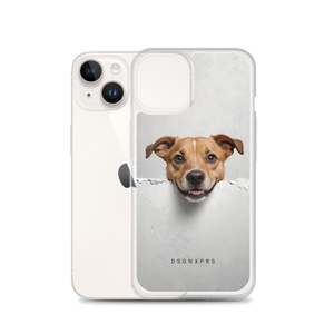 Smile Dog Peep iPhone Case