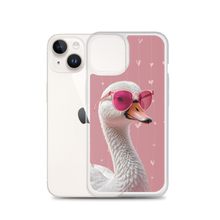 Cute Pink Swan iPhone Case