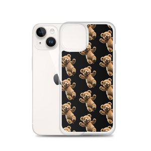 Happy Teddy Bear Pattern iPhone Case