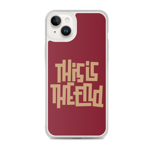 THIS IS THE END? Burgundy iPhone Phone Case