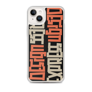 Design Express Typography iPhone Case