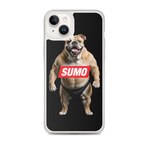 Sumo Bulldog Black iPhone Case