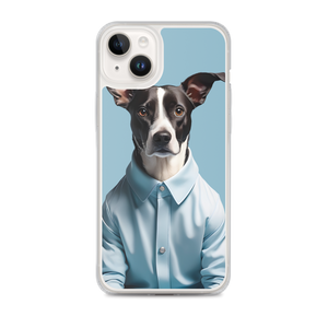 Sad Dog Blue iPhone Case