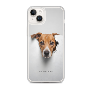 Funny Sad Dog Peep iPhone Case