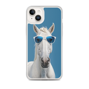 Cool Blue Horse iPhone Case