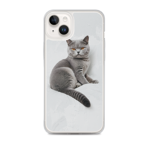 Relaxing British Shorthair Cat iPhone Case