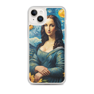 Monalisa Painting in Van Gogh Style iPhone Case