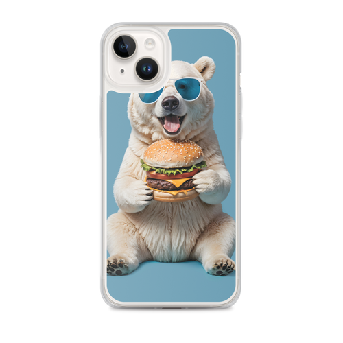 Polar Bear and Burger iPhone Case