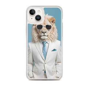 Funky White Lion iPhone Case