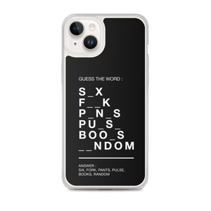 Guess The Word (Funny) iPhone Case