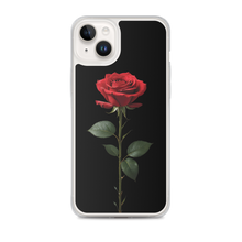 Red Rose on Black iPhone Case