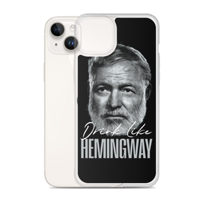 Drink Like Hemingway Portrait Clear Case for iPhone®