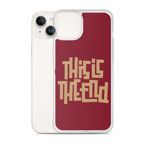 THIS IS THE END? Burgundy iPhone Phone Case