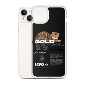 Gold Bengal Cat iPhone Case